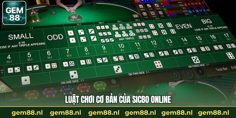 Luật chơi cơ bản của sicbo online